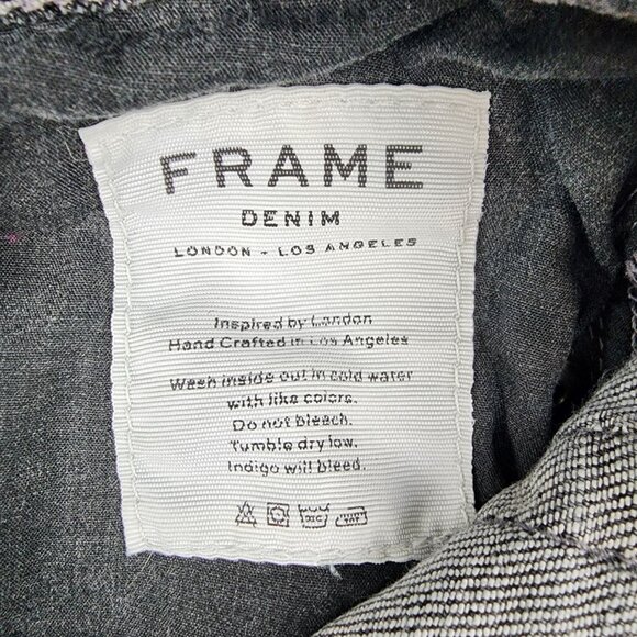 Frame Denim Jeans Mens 30 L'Homme Slim Straight Fit Gray (30x33) - Picture 13 of 13